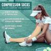 KXOVT 3 Pairs Compression Socks for Women & Men 15-20 mmHg- Best Support for Nurses, Running, Hiking, Recovery & Flight Socks view 2