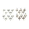 Cilky 10pair Replacement Metal Batteries Spring Contact Plate Silver for AA AAA Batteries Positive and Negative Contact Pieces Small Springs Compression view 1