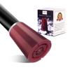 1/2" Ultra Durable Cane Tips with Metal Insert, Heavy Duty Crutch Accessories Replacement Ferrules for Walking Stick/Trekking Poles/Walkers/4 Prong Cane, Wear-Resistant High Polymer Rubber view 1