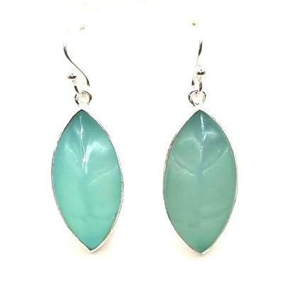Aqua Chalcedony Geofossiles Stone Mineral Healing Crystals BO-SDJ-84