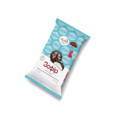 Seweryn Jako Zefir in Chocolate Glaze Marshmallow 7.4 OZ / 210 gr Product of Ukraine (2 Pack)