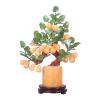 BABETT Artificial Small Bonsai Tree Artificial Bonsai Jade Carving Jade Gourd Bonsai Table Display Feng Shui Auspicious Ornaments Indoor Home Bonsai Ornaments Living Room Fake Plant Greenery Decor view 1
