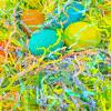 1 LB Easter Grass Crinkle Cut Paper Large Pack Raffia Grass Iridescent Recyclable Shred Paper for Easter Gift Box Basket Filler Green Yellow Purple Paper Shred Filler Party Birthday Gift Wrapping view 1