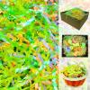 1 LB Easter Grass Crinkle Cut Paper Large Pack Raffia Grass Iridescent Recyclable Shred Paper for Easter Gift Box Basket Filler Green Yellow Purple Paper Shred Filler Party Birthday Gift Wrapping view 2