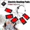 MUNEFE Heatin Cloth Heater, USB Powered Clothes Heatin Pad, Waterproof 3 Ears Composite Fiber with 4Pcs for Winter Outdoor view 2