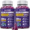 Simhould 2 Packs Glucosamine Chondroitin Gummies - 3000MG Extra Strength Joint Support Supplement with MSM & Elderberry, Flexibility, Antioxidant Immune Support Gummy for Adults, Men & Women view 1