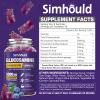 Simhould 2 Packs Glucosamine Chondroitin Gummies - 3000MG Extra Strength Joint Support Supplement with MSM & Elderberry, Flexibility, Antioxidant Immune Support Gummy for Adults, Men & Women view 3