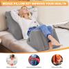 USHMA Inflatable Wedge Pillow Set - Travel Wedge Pillow for Sleeping with Adjustable Height - Inflatable Wedge Cushion for Adults with Pain Relief - Blow up Bed Wedge & Easy Storage view 2