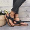 Ladmiple Orthotic Sandals For Women Plantar Fasciitis Women's Comfort Orthotic Walking Sandals Open Toe Arch Support Slides Wide Width Dressy Summer Orthopedic Flip Flops 2024 view 3