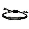 Epic Oral surgeon Gifts, God Could Not Be Everywhere, Beautiful Birthday Black Rope Bracelet Gifts For Coworkers From Colleagues, Dental health, Oral hygiene, Toothbrush, Toothpaste, Flossing, view 1