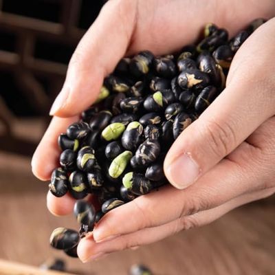 Crispy black beans in 250g * 2 cans, light salt dry fried black bean snacks, nuts, specialty stir fried goods