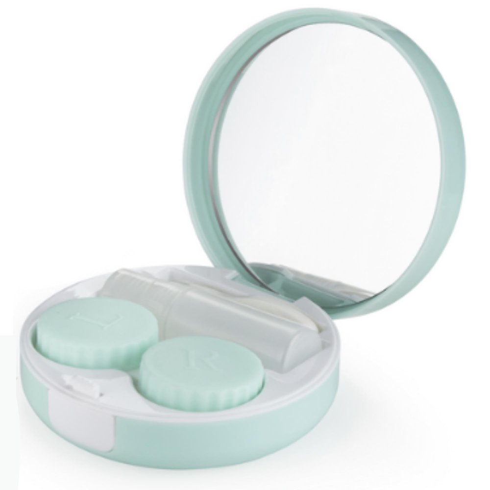 Oekin Contact Lens Case with Mirror (Green)