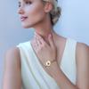 LinnaLove Medical Alert Bracelet for Women Adjustable Stainless steel Heart Charm Medical jewelry (Gold,Eliquis) view 3