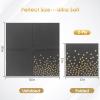 Black and Gold Cocktail Napkins for Party,Black beverage Napkins Disposable for Bar Wedding Birthday Graduation(Not gold leaf polka dots) view 2