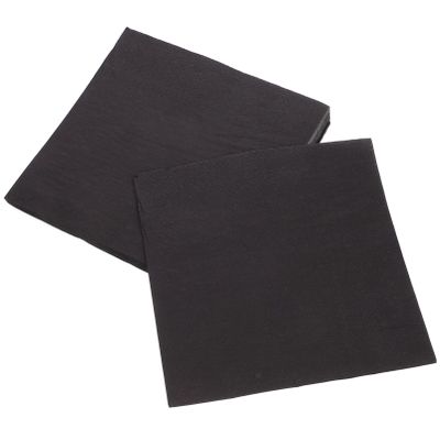 SOLUSTRE Black Cocktail Napkins Bulk Disposable Napkins for Birthday for Wedding