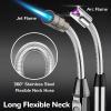 2 Pack Candle Lighter Electric Arc Long Flex Neck Utility Butane Torch Lighters Rechargeable USB Refillable Gas Jet Flame Windproof Lighter for Camping BBQ Grill Gas Stove view 2