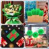 Bouiexye 60 Sheets Green Tissue Paper Christmas Tissue Paper Bulk Gift Wrapping for DIY Art Craft Floral Birthday Christmas Holiday Valentine's Party  20 x 14.5 inches/51x37cm view 4