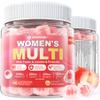 Sugar-Free Women's Multivitamin Gummies - Women Methylated Multivitamin Filled Gummies with Omega-3, Enzymes & Antioxidant Blend to Support Overall Health, Immunity, Hair, Nails & Skin Health - 60 ct view 1