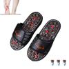 Acupressure Massage Slippers Plantar Fasciitis Relief Foot Massager, Non-Slip Reflexology Foot Acupoint Massage Sandals to Relieve Neuropathy Pain for Elderly (X-Large(Women12-13 Men11-12),Black) view 1