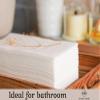 200 Count Disposable Hand Towels for Bathroom - Paper Guest Towels Linen Like Napkins, White Guest Napkins Bathroom Paper Towels 15.5" x 12" view 4