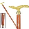 Walking Cane Rosewood Designer Wooden Walking Stick with Brass Handle Gift for Men & Women 37 inch Brown JSWD view 1