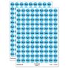 S'Mores Graham Cracker Chocolate Marshmallow Campfire Snack 200+ Round Stickers - Gloss Finish - 0.50" Size - Light Blue view 1