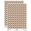 Bonsai Tree Solid 200+ Round Stickers - Gloss Finish - 0.50" Size - Brown view 1