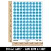 Cute Kawaii Toasted Marshmallow 200+ Round Stickers - Gloss Finish - 0.50" Size - Light Blue view 2