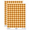 S'Mores Graham Cracker Chocolate Marshmallow Campfire Snack 200+ Round Stickers - Gloss Finish - 0.50" Size - Orange view 1