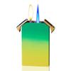 Butane Lighter, Dual Flame Lighter, Windproof, Refillable Butane Torch (No Gas) (Green) view 1