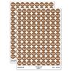 S'Mores Graham Cracker Chocolate Marshmallow Campfire Snack 200+ Round Stickers - Gloss Finish - 0.50" Size - Brown view 1