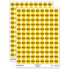 S'Mores Graham Cracker Chocolate Marshmallow Campfire Snack 200+ Round Stickers - Gloss Finish - 0.50" Size - Yellow view 1