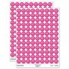 Cute Kawaii Toasted Marshmallow 200+ Round Stickers - Matte Finish - 0.50" Size - Hot Pink view 1