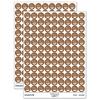 Tortilla Chips and Dip Salsa Cheese Guacamole 200+ Round Stickers - Matte Finish - 0.50" Size - Brown view 1