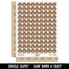 Tortilla Chips and Dip Salsa Cheese Guacamole 200+ Round Stickers - Matte Finish - 0.50" Size - Brown view 2