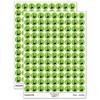 Broom and Dustpan Cleaning 200+ Round Stickers - Matte Finish - 0.50" Size - Light Green view 1