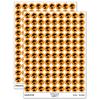 Bonsai Tree Solid 200+ Round Stickers - Matte Finish - 0.50" Size - Orange view 1