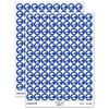 Bonsai Tree Solid 200+ Round Stickers - Matte Finish - 0.50" Size - Dark Blue view 1