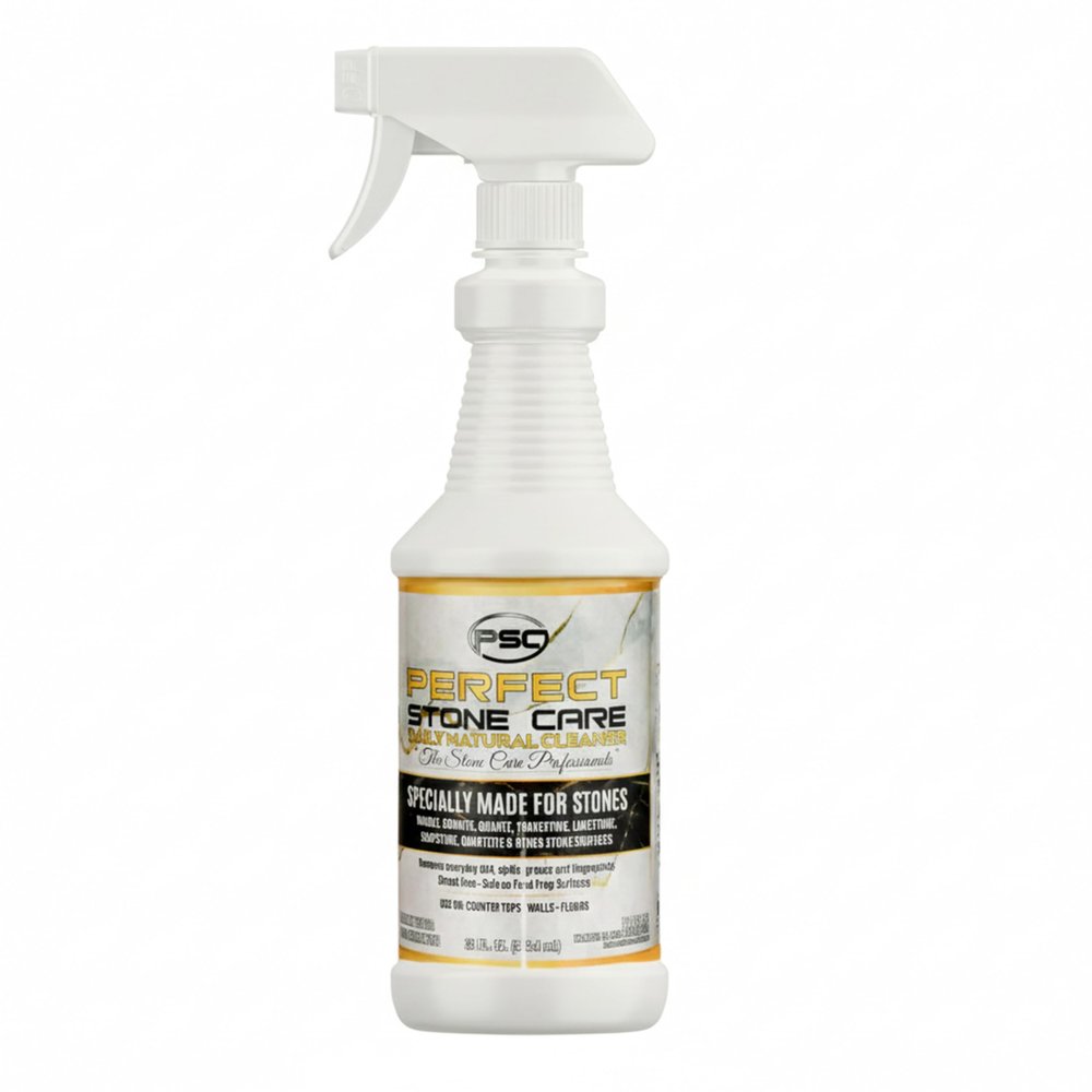 PSC Daily Natural Stone Cleaner, Cleans and Degreases Marble, Granite, Limestone, and Tavertine, Safe Ingredients, Effective Formula - 32 oz