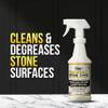 PSC Daily Natural Stone Cleaner, Cleans and Degreases Marble, Granite, Limestone, and Tavertine, Safe Ingredients, Effective Formula - 32 oz view 2