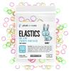 1000 Orthodontic Elastic Bands for Braces (Heavy 6.5 Oz, 3/16" Rabbit) - Intraoral Latex Dental Rubber Bands for Teeth Alignment and Gap Closure, Assorted Colors (10 Bags of 100) view 1