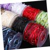 NUOBESTY Rolls Floral Ribbon for Bouquets Decorative Beaded Ribbon Piyester Webbings for Party Wedding Band view 2