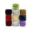 NUOBESTY Rolls Floral Ribbon for Bouquets Decorative Beaded Ribbon Piyester Webbings for Party Wedding Band view 3