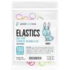 1000 Orthodontic Elastic Bands for Braces (Medium 4.5 Oz, 3/16" Rabbit) - Intraoral Latex Dental Rubber Bands for Teeth Alignment and Gap Closure, Assorted Colors (10 Bags of 100) view 2