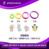 1000 Orthodontic Elastic Bands for Braces (Light 3.5 Oz, 5/16" Penguin) - Intraoral Latex Dental Rubber Bands for Teeth Alignment and Gap Closure, Assorted Colors (10 Bags of 100) view 3