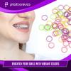 1000 Orthodontic Elastic Bands for Braces (Light 3.5 Oz, 5/16" Penguin) - Intraoral Latex Dental Rubber Bands for Teeth Alignment and Gap Closure, Assorted Colors (10 Bags of 100) view 4