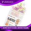 1000 Orthodontic Elastic Bands for Braces (Light 3.5 Oz, 1/4" Fox) - Intraoral Latex Dental Rubber Bands for Teeth Alignment and Gap Closure, Assorted Colors (10 Bags of 100) view 2