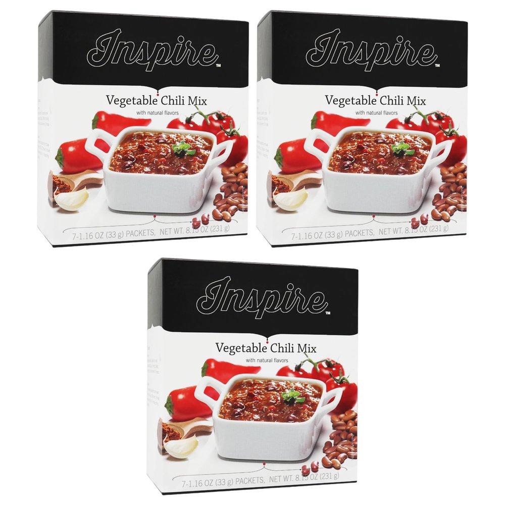 Inspire Protein Entree by Bariatric Eating - Vegetable Chili Mix (3-Pack)