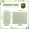 100PCS Disposable Sage Green Guest Napkins Paper Green Disposable Hand Towels Decorative Dinner Napkin Paper Disposable Hand Towels for Bathroom,Baby Shower,Wedding,Birthday,Party Supplies Table Decor view 2