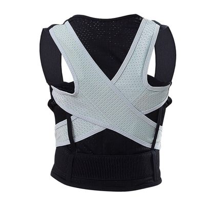 Invisible Back Brace Posture Corrector Kids Teenager Hunchback Correction Belt Adult Full Back Support Belt Provides Shoulder Neck Clavicle Pain Relief (Color : Gray, Size : Large)